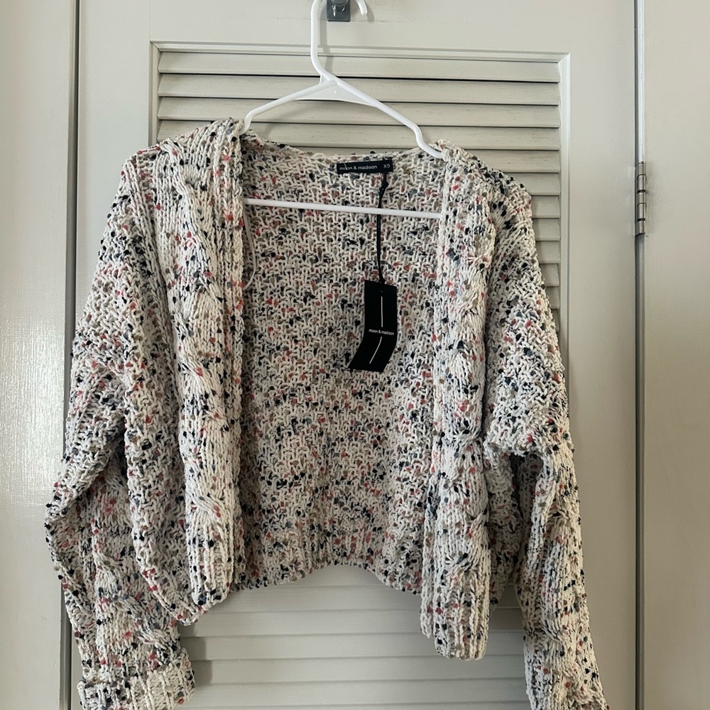 moon & madison Speckled Knit Jacket